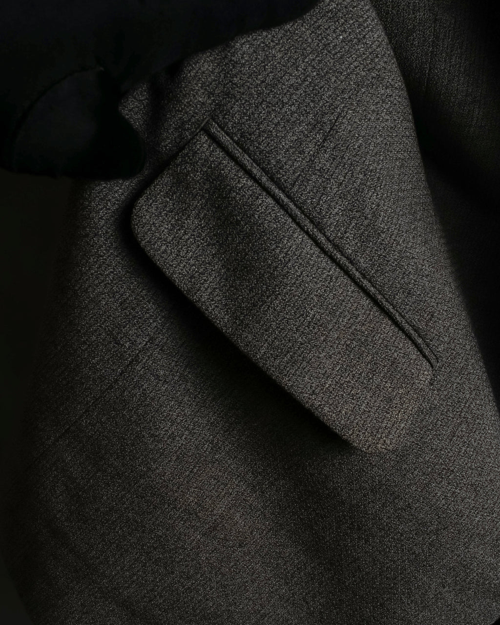 "Vintage heathered wool tailored jacket"