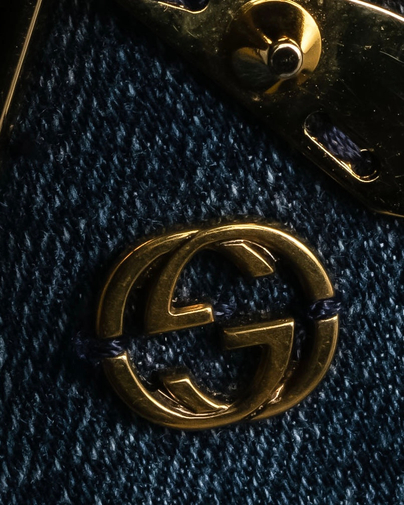 Pantalones de mezclilla con lavado de libélula de GUCCI