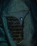 -REF process-
 Velour ruched bell bottoms