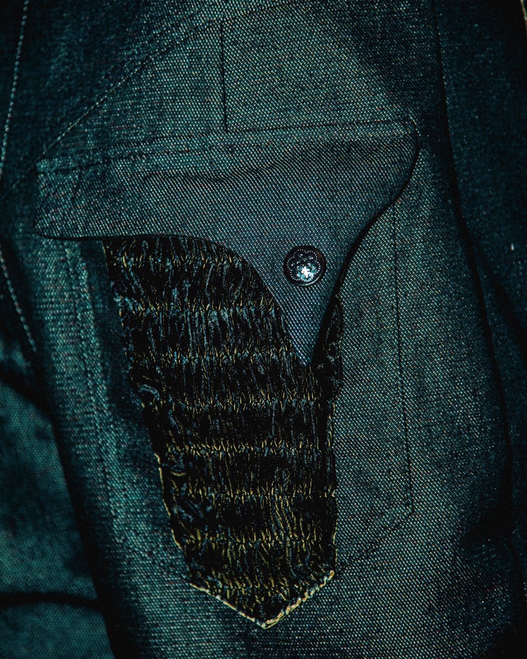 -REF process-
 Velour ruched bell bottoms