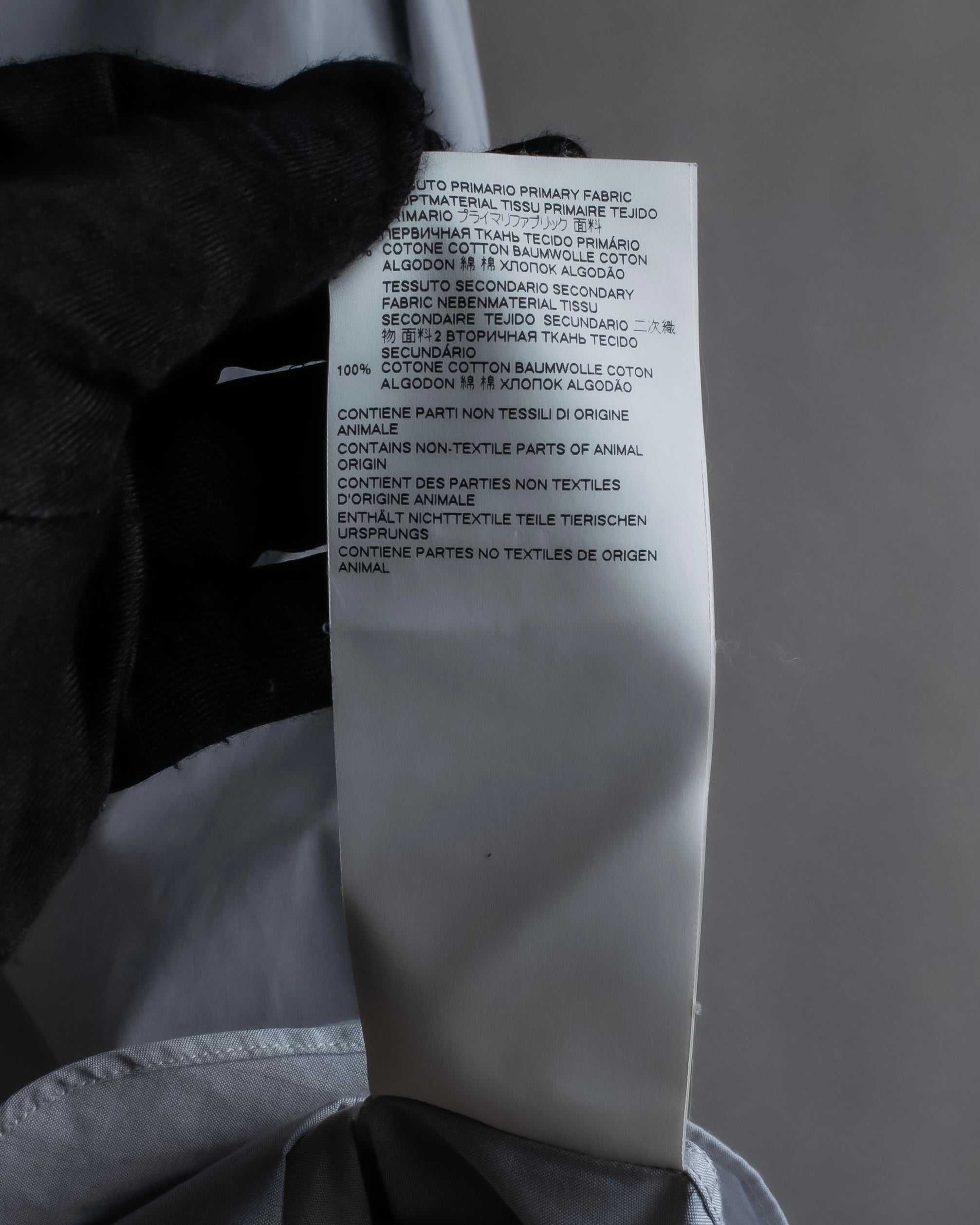 "MAISON MARGIELA" 21SS Long tail design band collar shirt