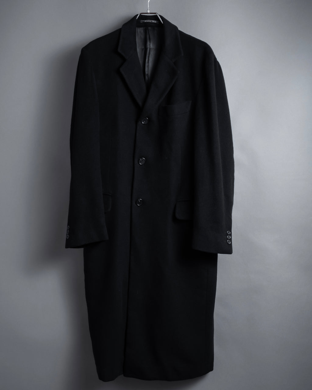 "FENDI" 80's-90's Classic cashmere long chester coat