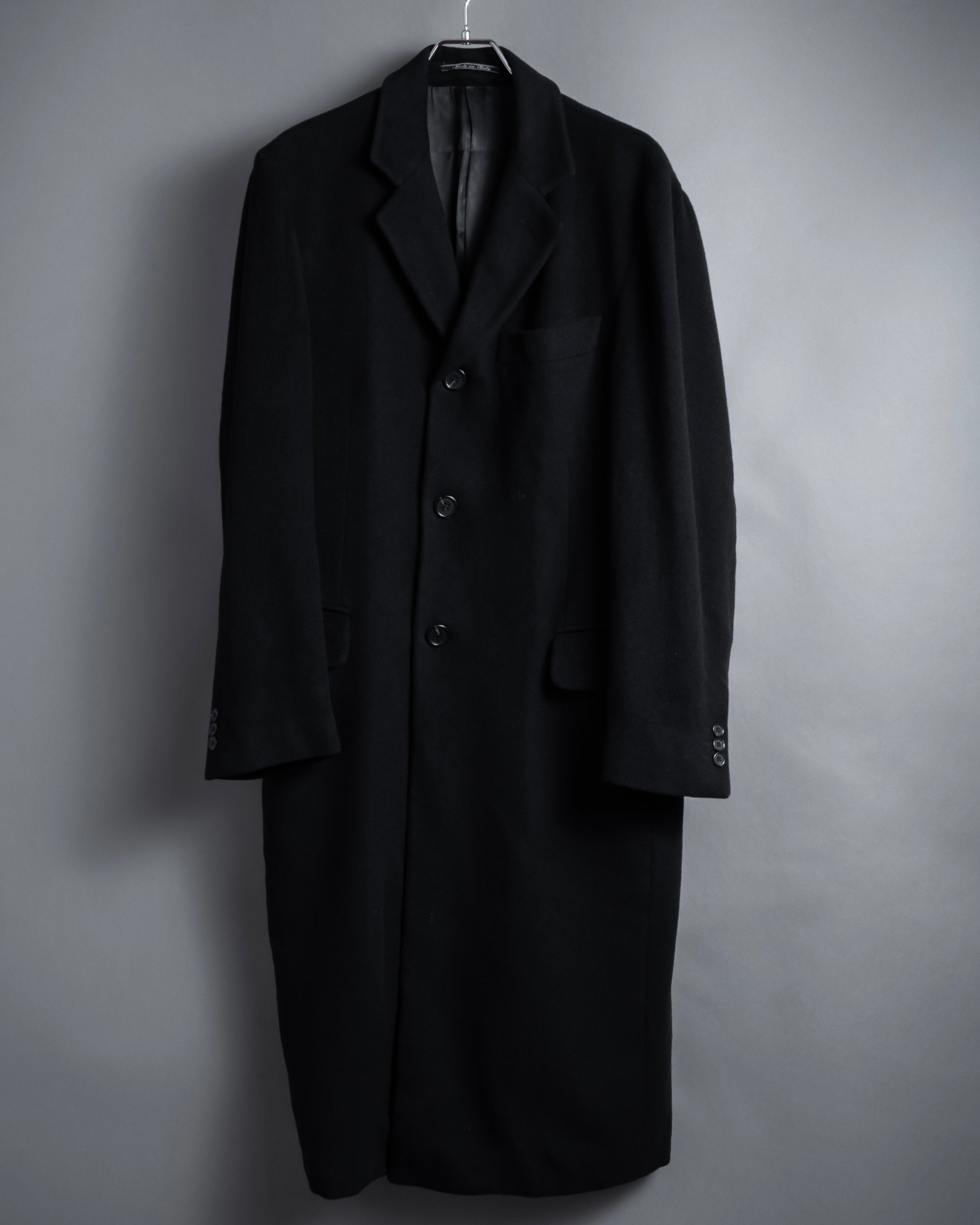 "FENDI" 80's-90's Classic cashmere long chester coat