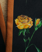 "PRADA" 2020's Floral silk skinny scarf