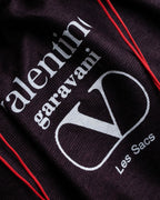 "Valentino Garavani" Saddle stitch design grain leather hand bag