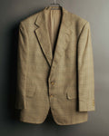 "GUCCI" 90's-00's Vintage houndstooth and glen check structured cotton jacket