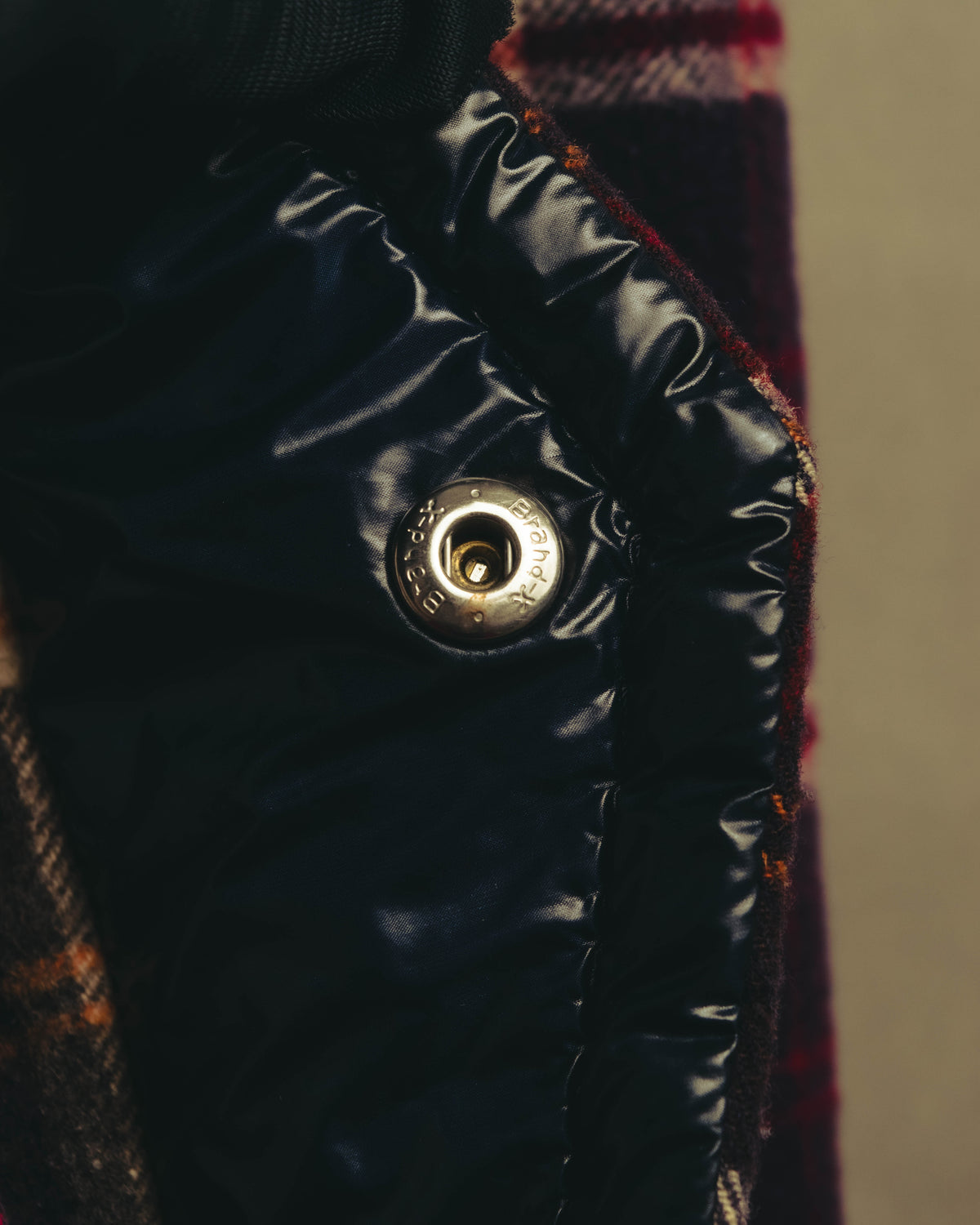 “sacai” 2010's Tartan wool cashmere padded hybrid coat