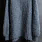 "Vintage drop shoulder shaggy knit pullover"