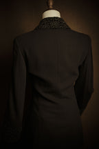 –SPECIAL– “FENDI” 90’s Embroidered collar long tailored jacket