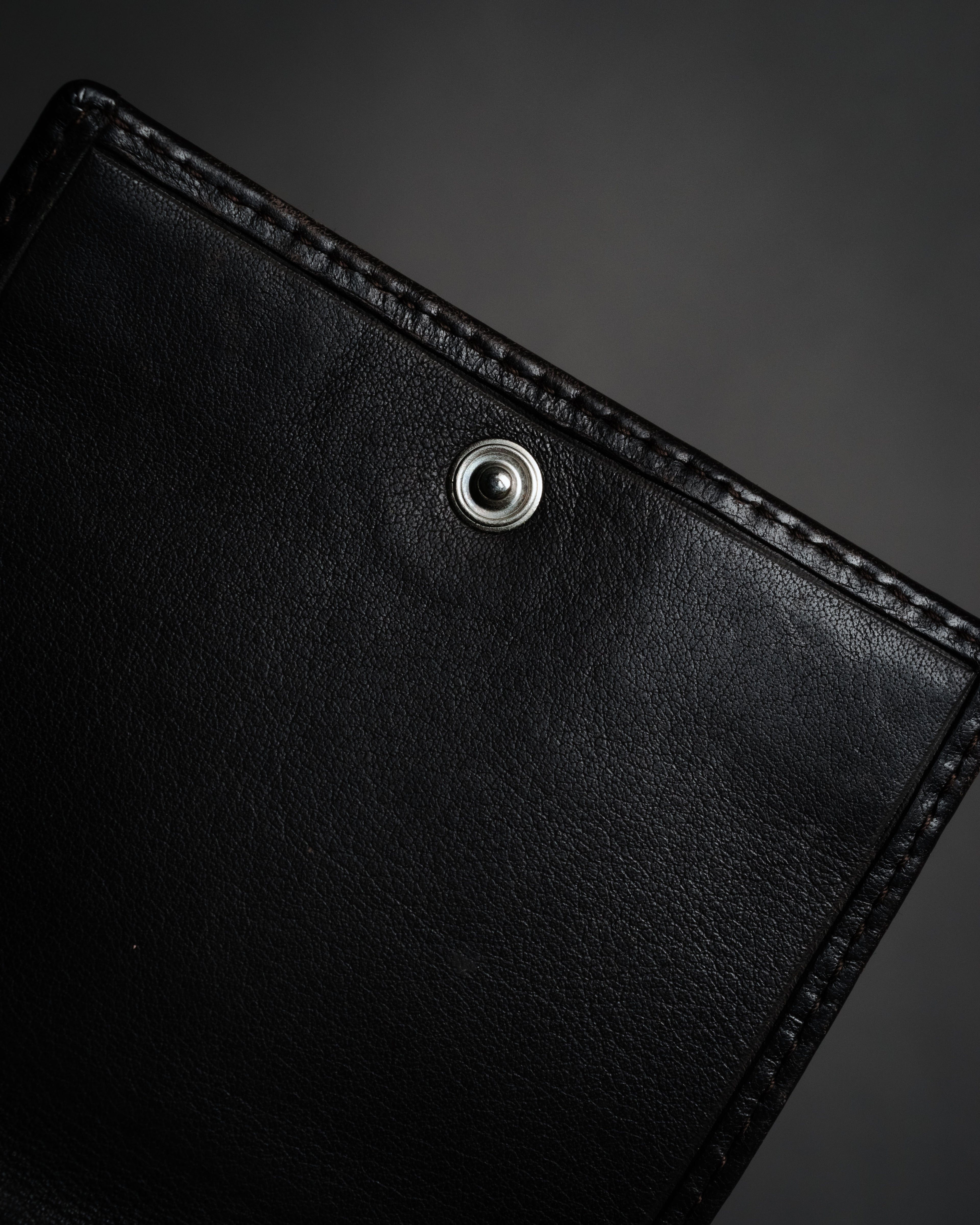 "LOEWE" 90’s-00’s suede anagram compact wallet