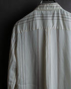 "Loro Piana" Multi-stripe pattern natural color shirt