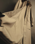 "Yves Saint Laurent" Vintage fox fur trimmed hooded long coat