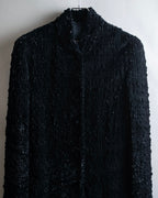 "GIORGIO ARMANI" Stand collar velour long coat