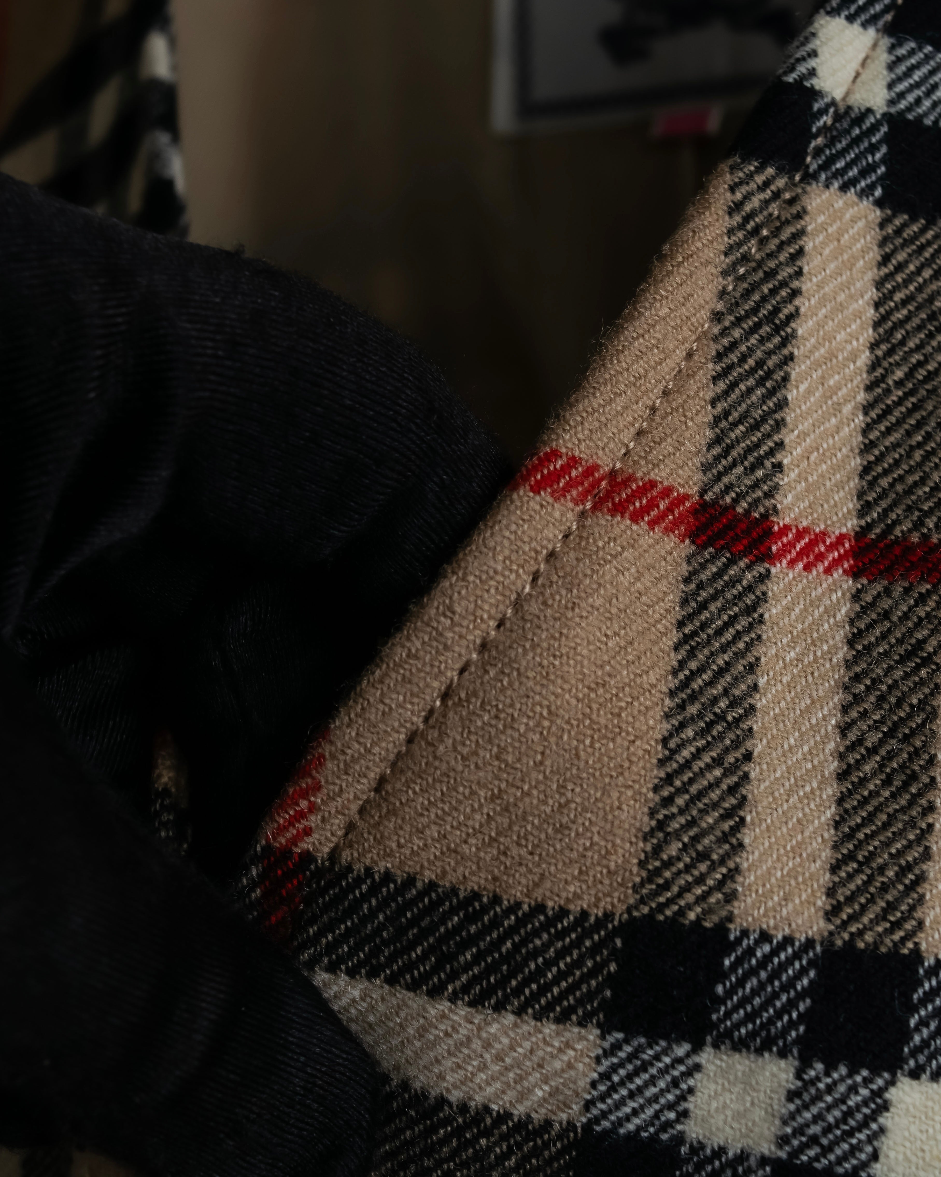 "BURBERRYS" Nova check pattern wool vest