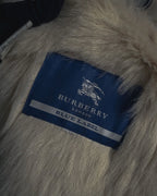 "BURBERRY BLUE LABEL" 00’s Shearling cable-knit pockets coat