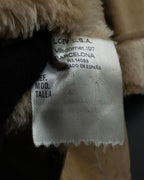 "LOEWE" 90's Panel-switched design mouton shearling coat
