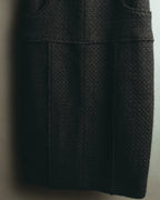 “CHANEL” 04AW textured tweed short sleeve jacket