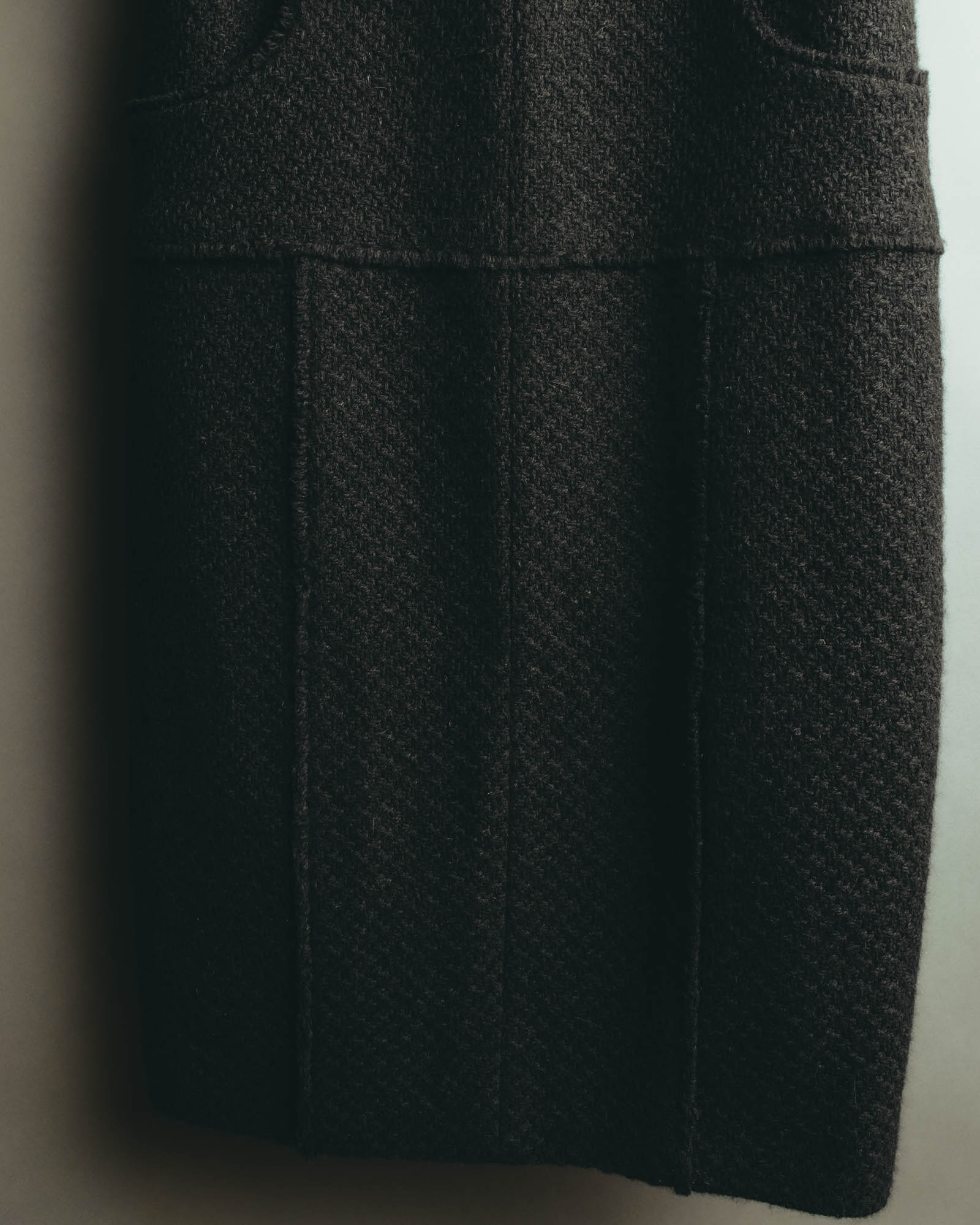 “CHANEL” 04AW textured tweed short sleeve jacket