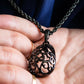 "YVES SAINT LAURENT" Elegant style arabesque pattern necklace