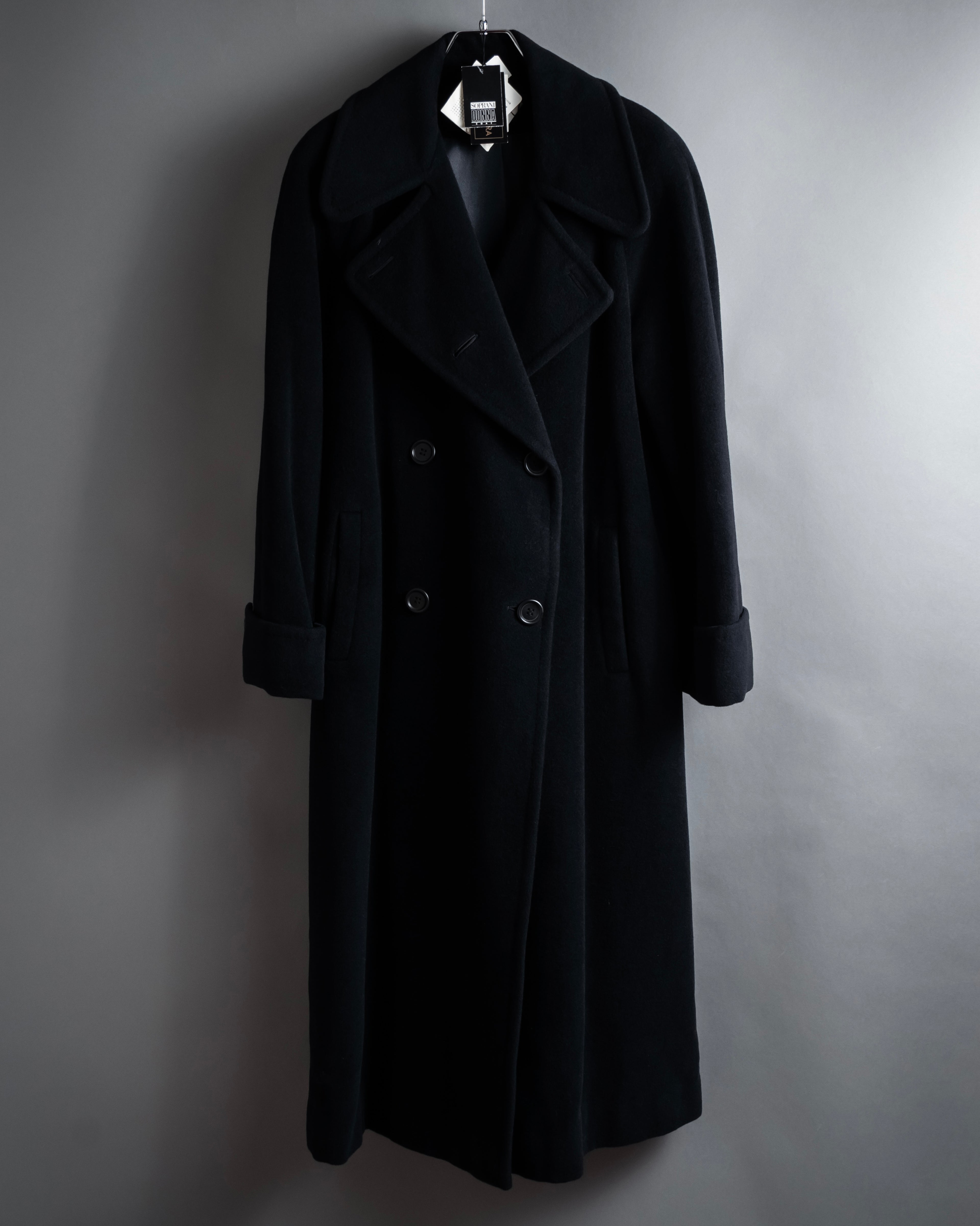 “SOPRANI DONNA” Tailored double-breasted long coat