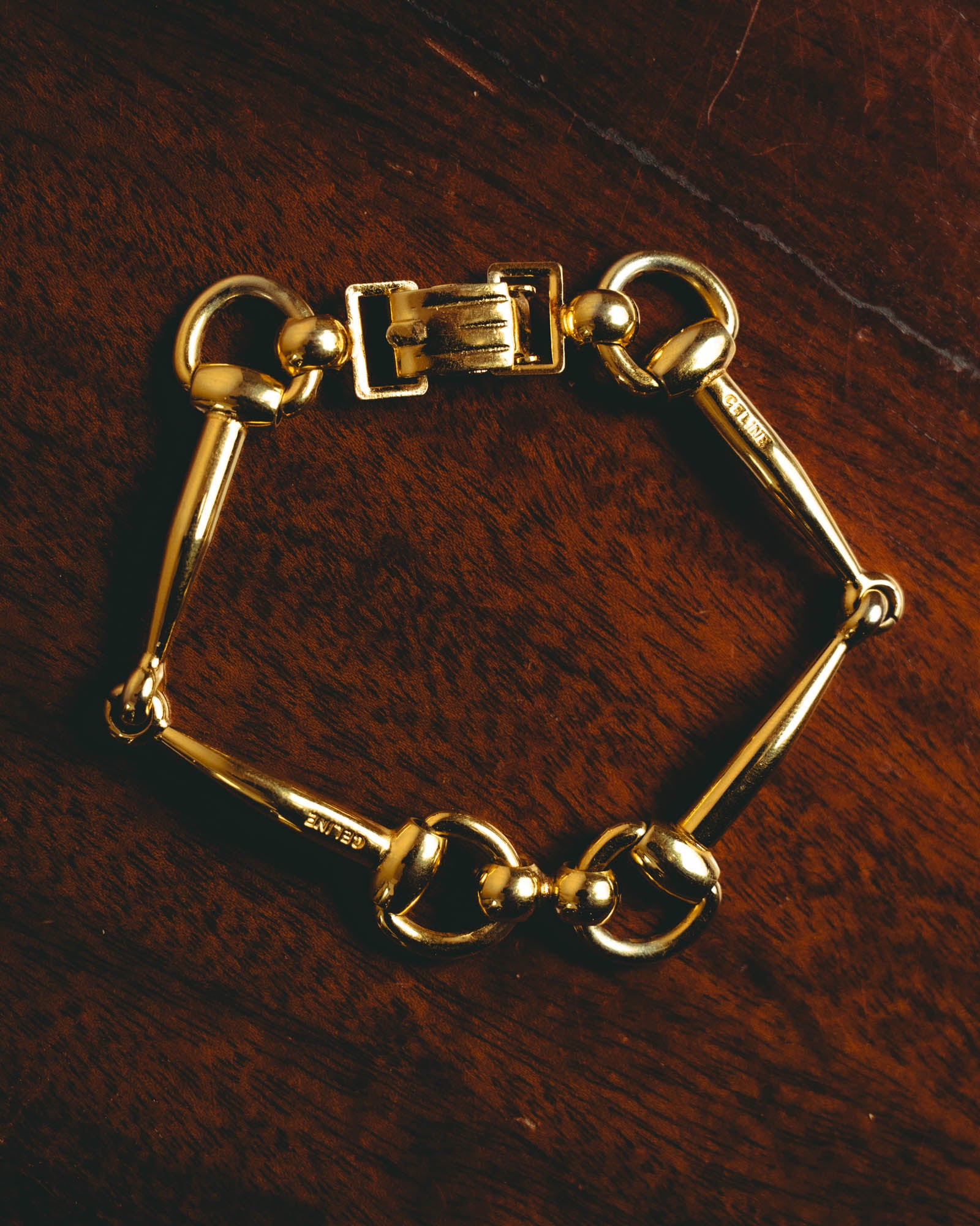 -SPECIAL- “CELINE” 70’s-80’s vintage horsebit link bracelet