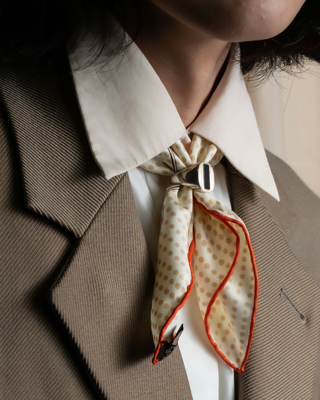 "HERMES" Carré 45 Gavroche MORS DE SELLE scarf