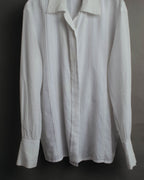 -SPECIAL- “Christian Dior” 90’s-00’s pleated bib dress shirt