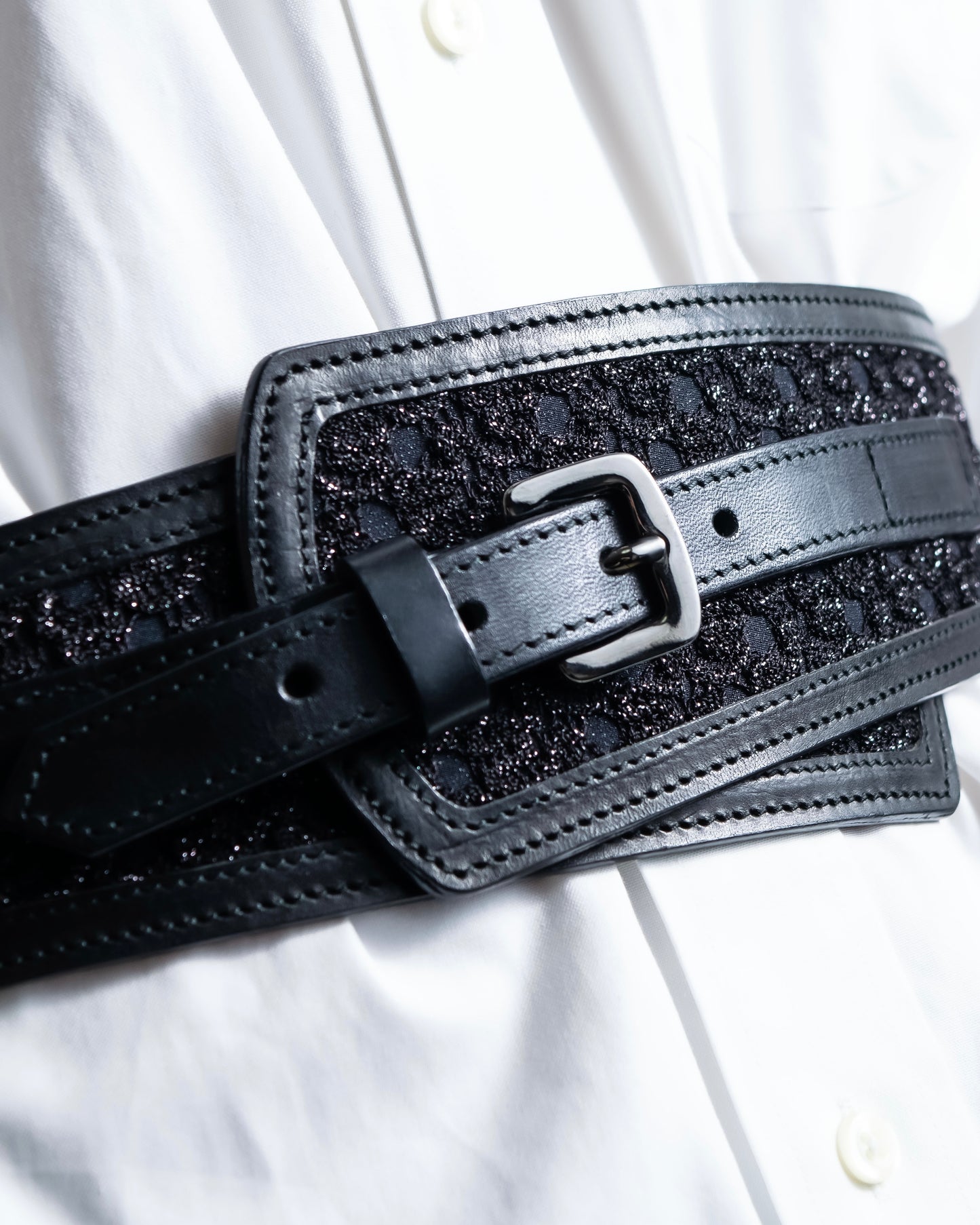 “Missoni” Bijou designed wide waist belt