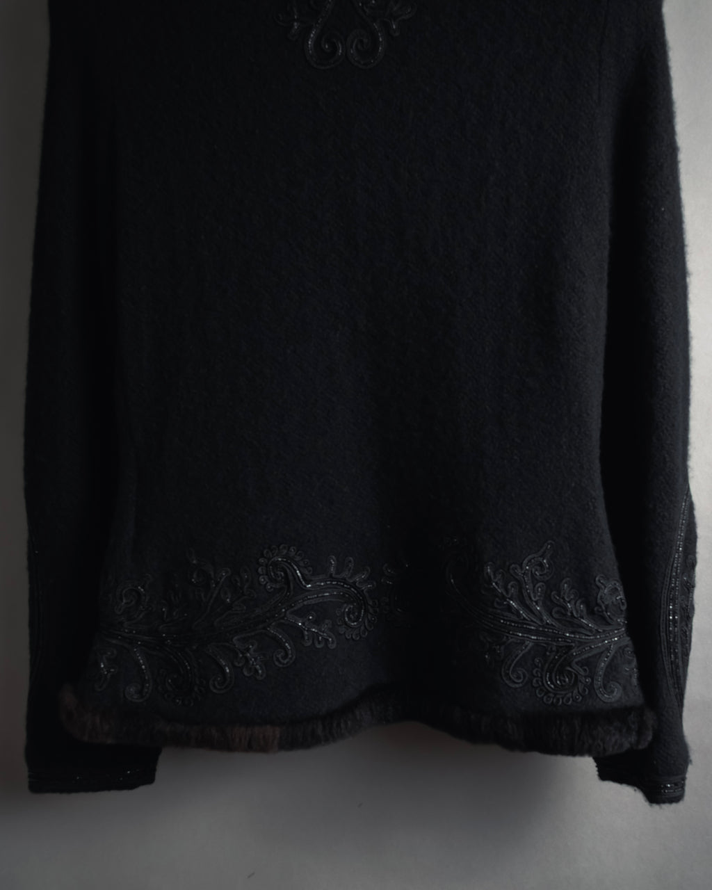 Chaqueta de piel con bordado de cuentas de los años 00 de Ralph Lauren