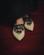 -SPECIAL- “JIL SANDER” 2020’s interwoven strap pointed-toe flat shoes