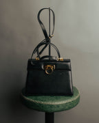 "Salvatore Ferragamo" 90's-00's Classic gancini leather top handle bag