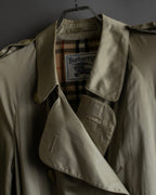 "BURBERRYS" Classic military detail maxi length trench coat