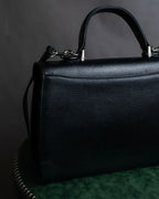 "BURBERRYS" Metal fittings design grain leather 2way bag