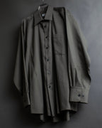"YVES SAINT LAURENT for men"
Grayish khaki color oversized shirt