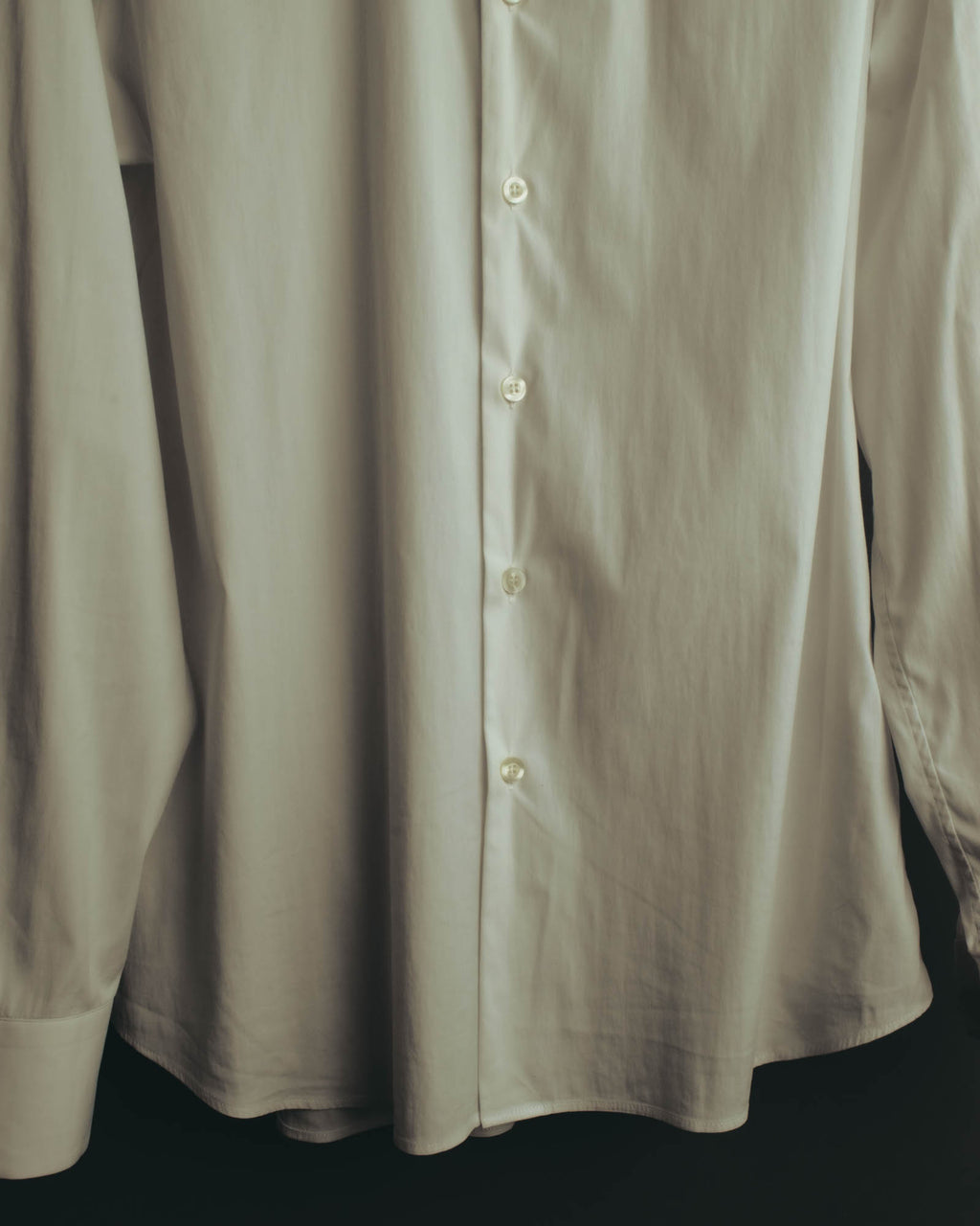 -SPECIAL- "PRADA" 10's-20's Stretch cotton silk-touch dress shirt