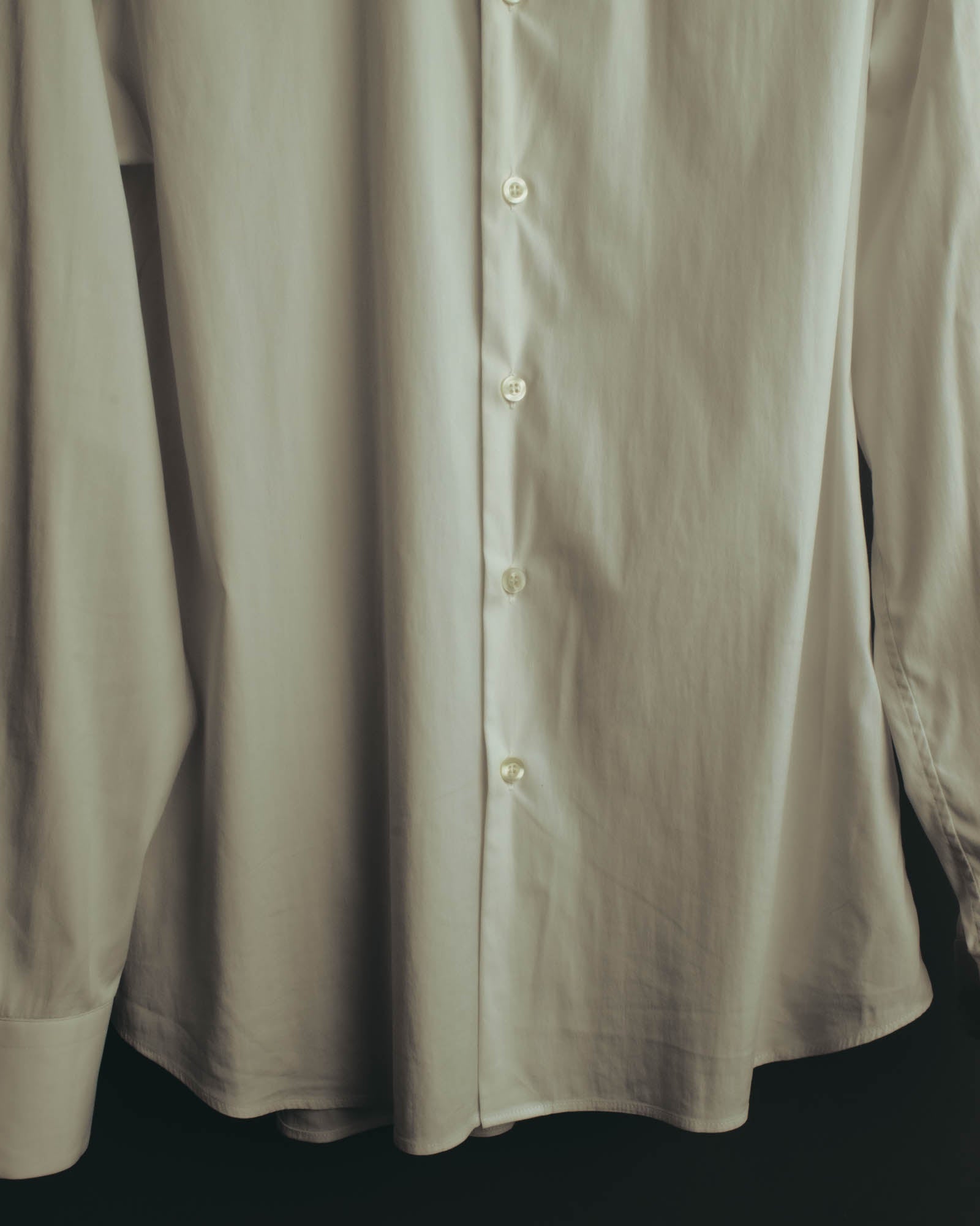 -SPECIAL- "PRADA" 10's-20's Stretch cotton silk-touch dress shirt