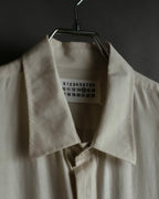 "Maison Martin Margiela" 2010SS triple layer folded fly front shirt