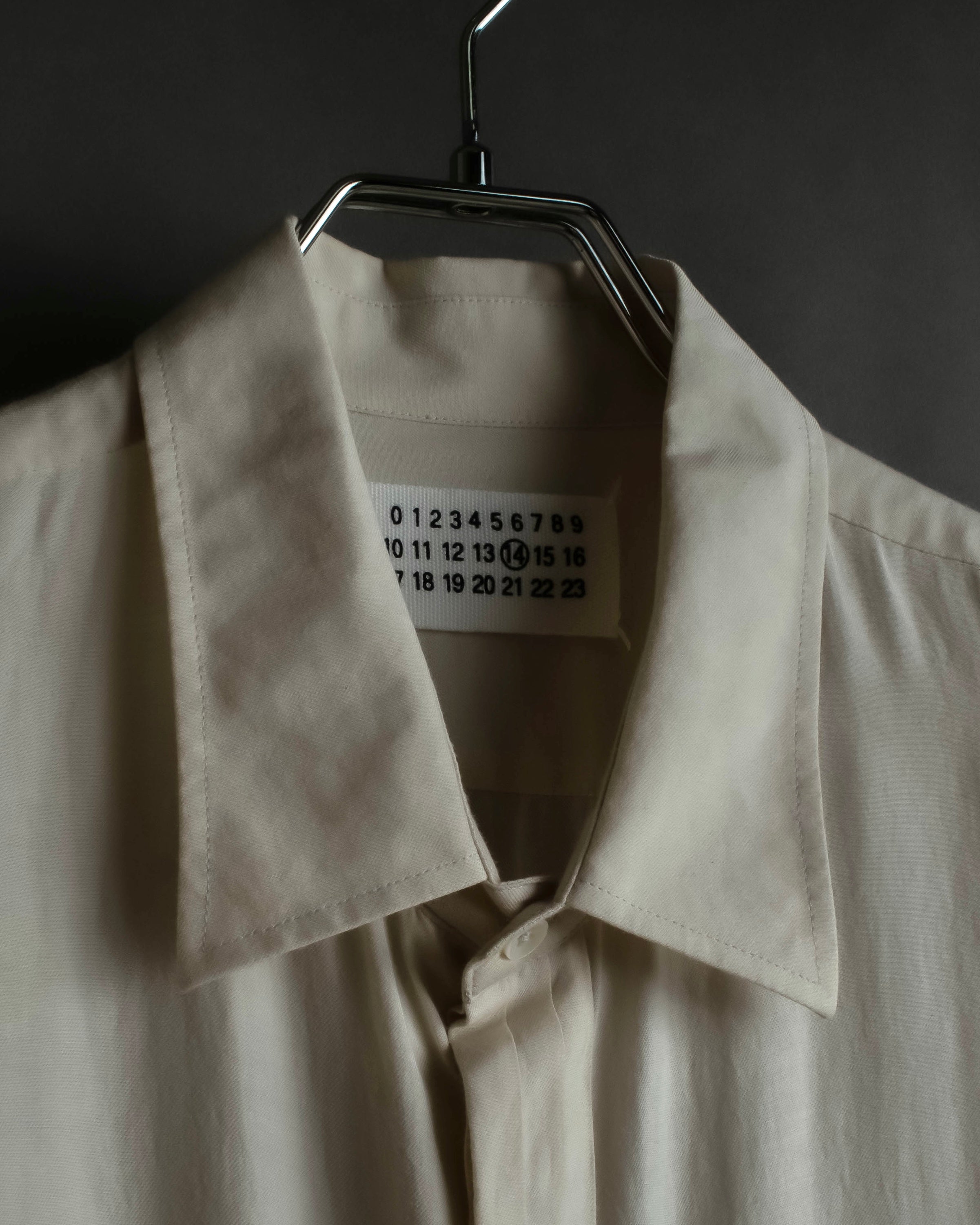 "Maison Martin Margiela" 2010SS triple layer folded fly front shirt