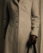 -SPECIAL- "JEAN PAUL GAULTIER"
90's-00's Waist shape A-line silhouette ecryu color super long coat