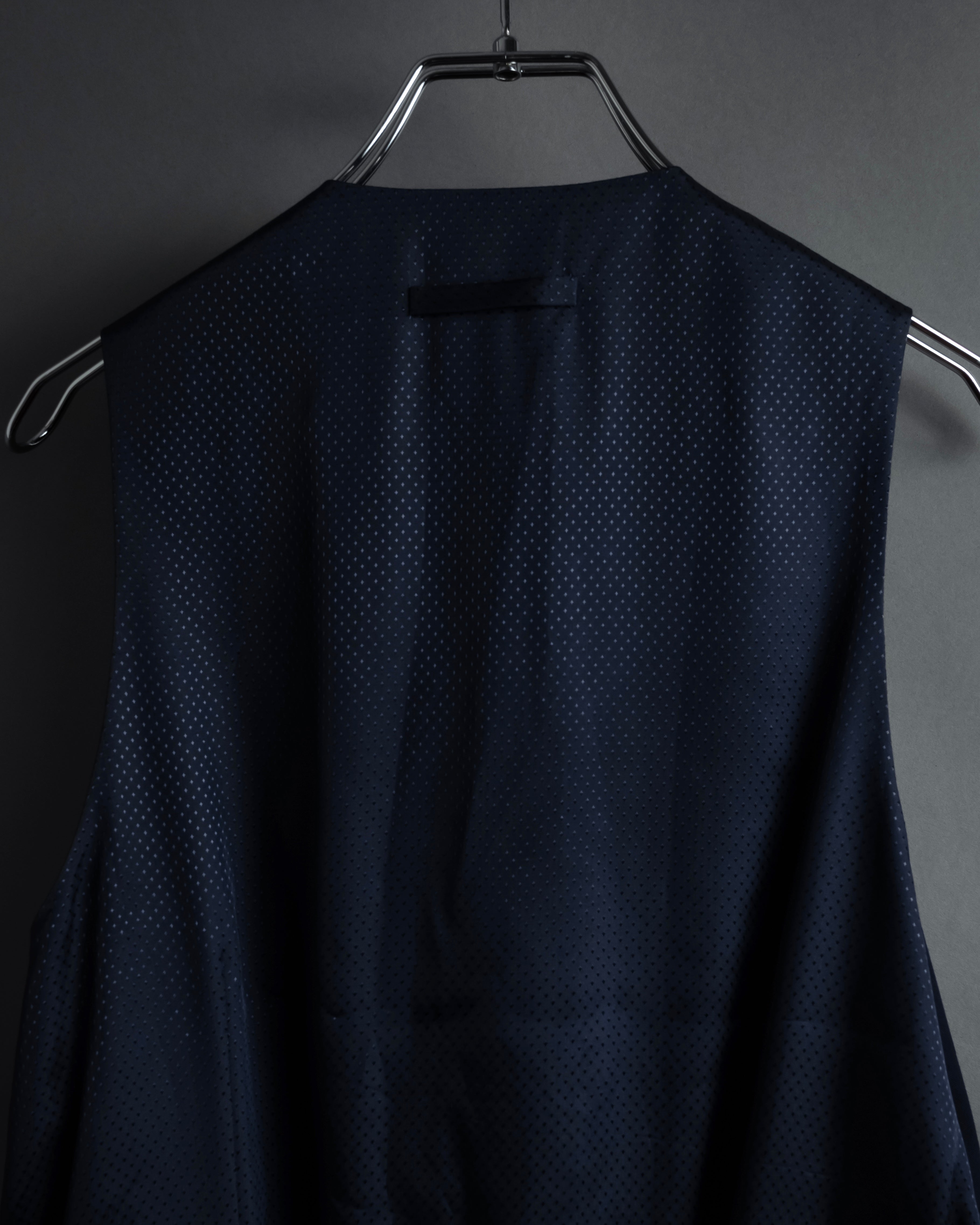 "JEAN PAUL GAULTIER" 90's Geometric lace design tailored vest