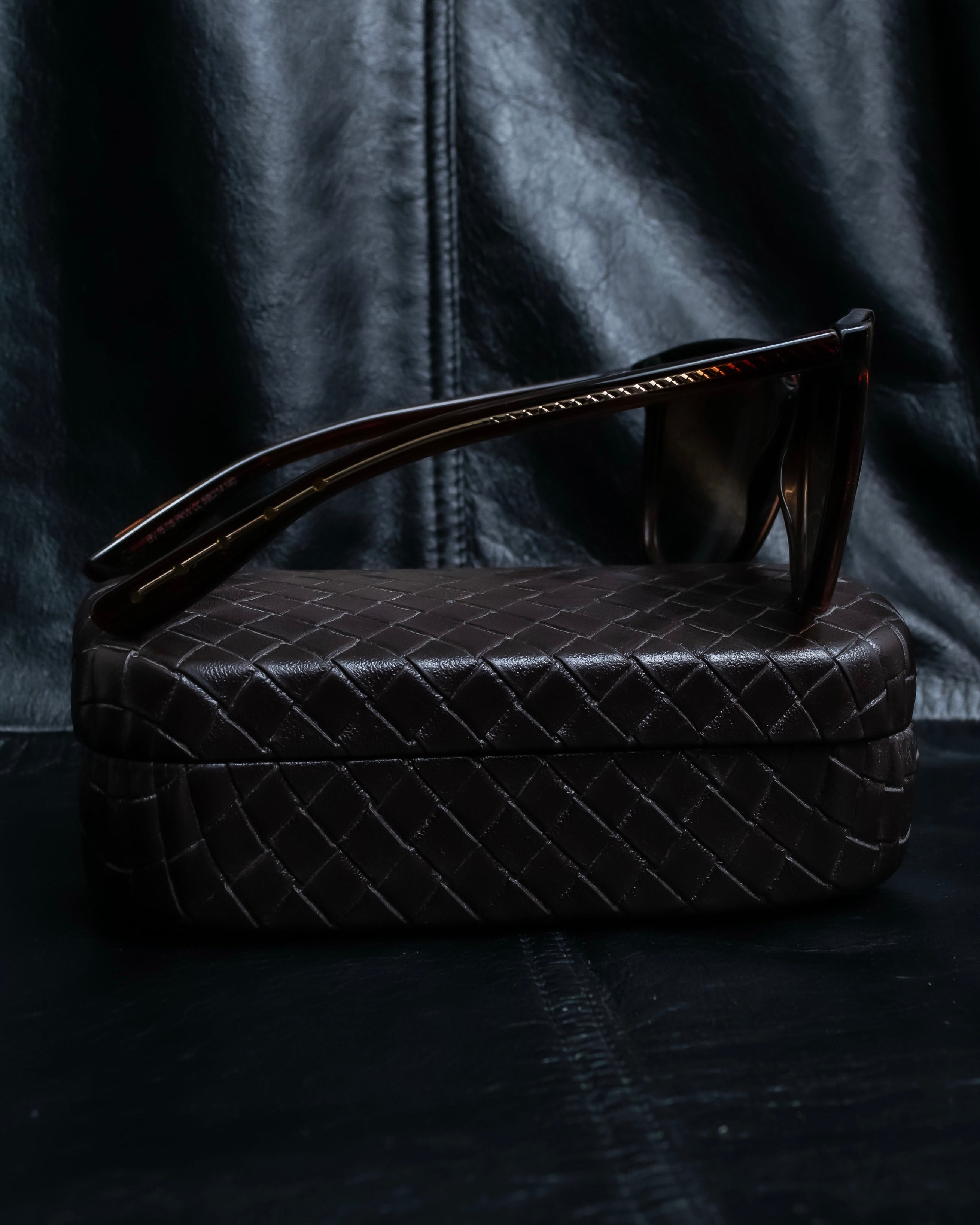 "BOTTEGA VENETA" Butterfly frame tortoiseshell sunglasses