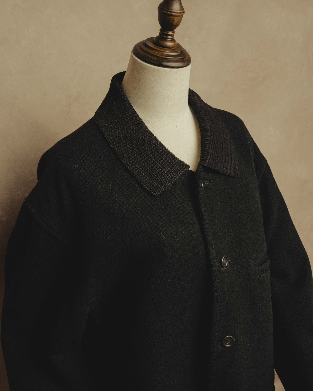 “Christian Dior MONSIEUR” 80’s-90’s Ribbed collar oversized wool field jacket