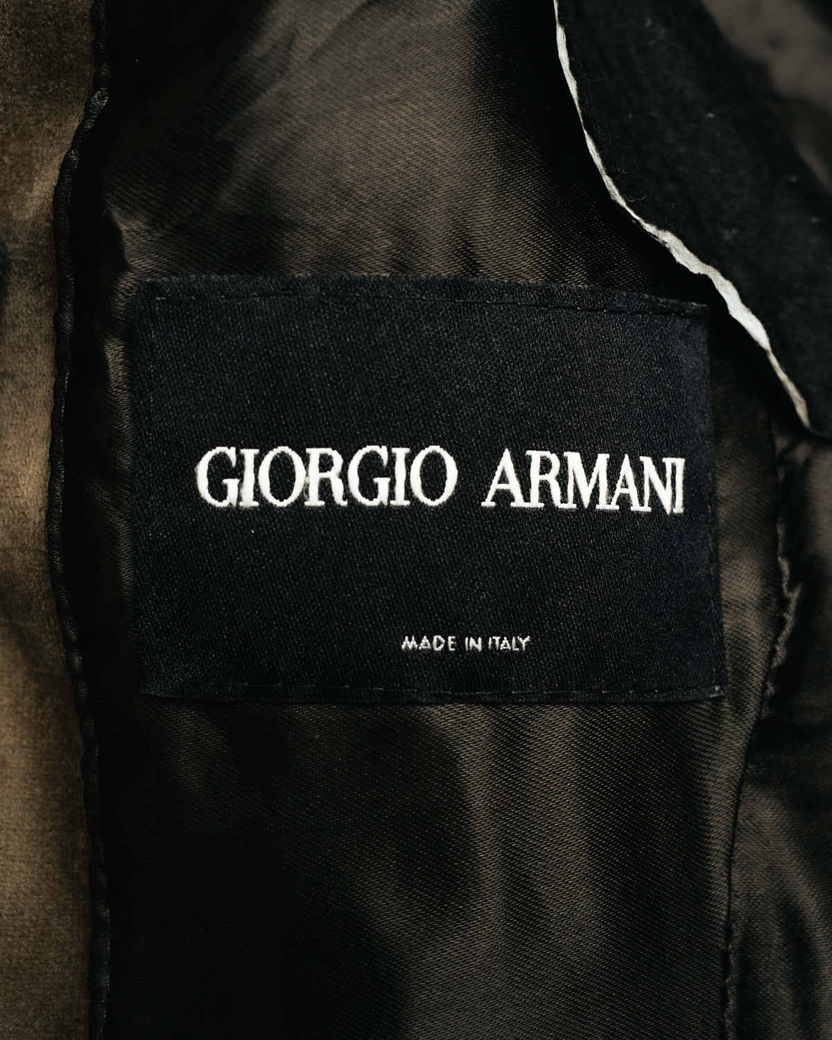 “GIORGIO ARMANI” 90’s-00’s Suede-effect multi-pocket tailored field jacket