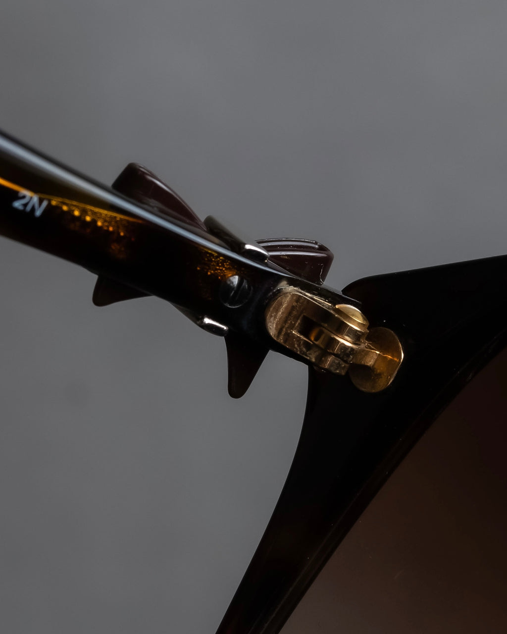 "CHANEL" Butterfly frame brown lens sunglasses