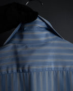 "GUCCI" Michele period brand code embroidered striped shirt