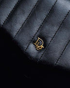 "Christian Dior" Layered flap oblique shoulder bag