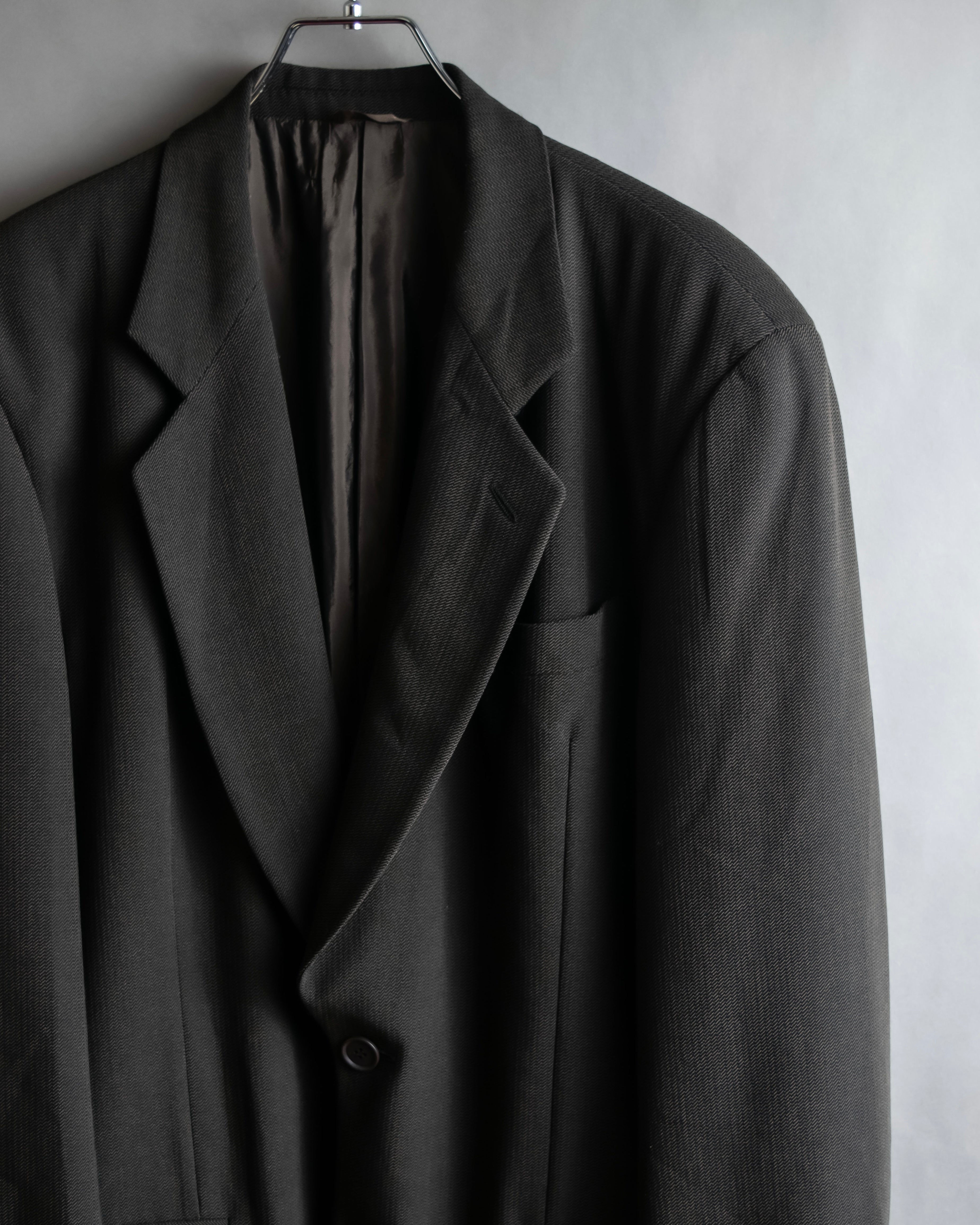 "GIORGIO ARMANI" 90's Oversized brown tailored jacket