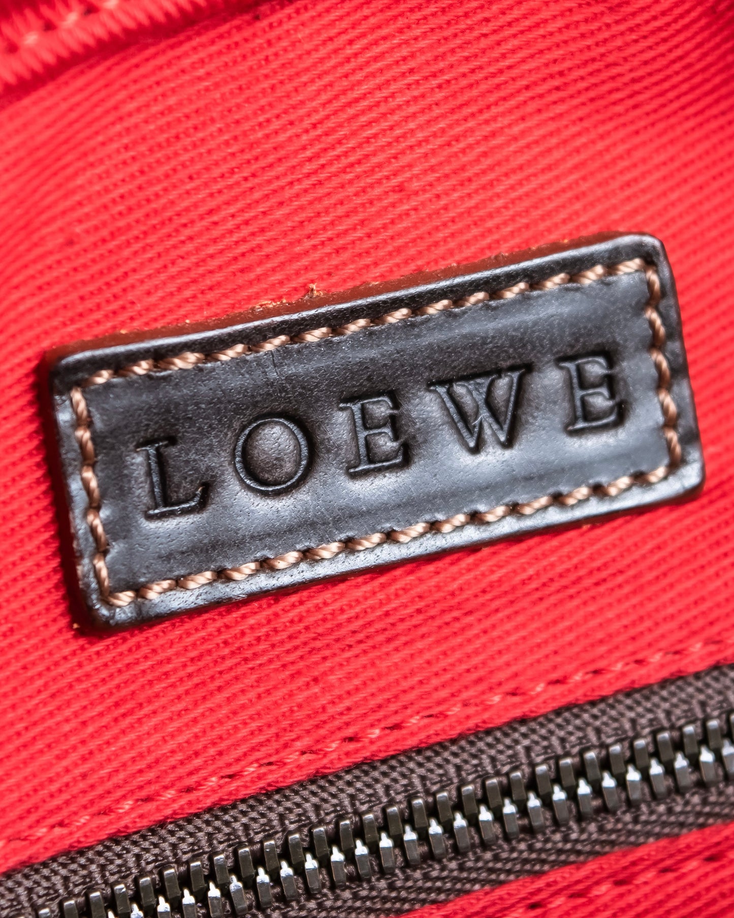 "LOEWE"  Leather suede design drawstring one shoulder bag