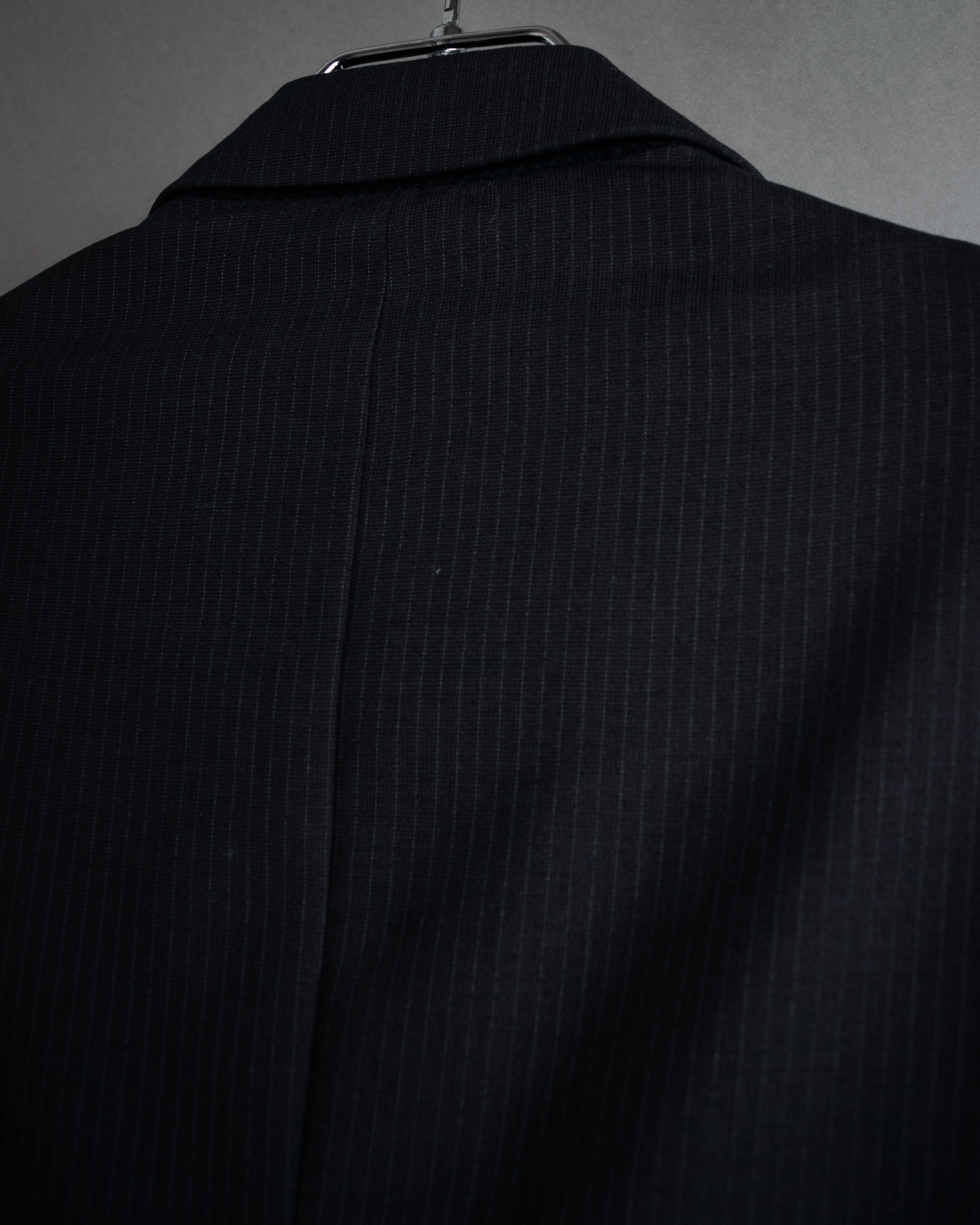 “ARMANI COLLEZIONI” 00’s Pinstriped three button suit set