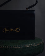 -SPECIAL- "HERMES" 60’s early sandrine box dark blue calf bit bag